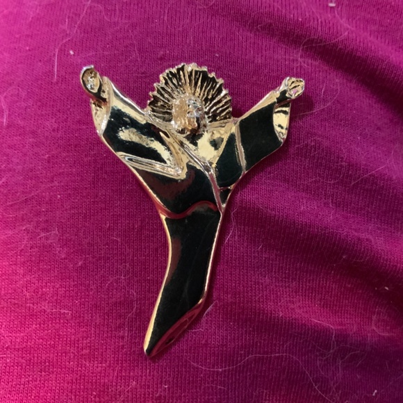 Vintage Skidmore Gold Jesus Dove Pendant P0002 - Picture 2 of 3